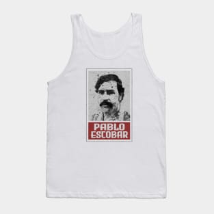 Pablo Escobar Retro Style Mug Banner Tank Top